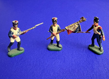Hand Painted Napoleonic French Infantry Toy Soldier x3 1-72