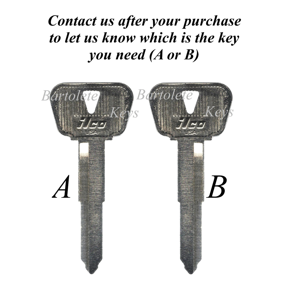 Replacement Key Blank Fits 2007 2008 2009 2010 2011 Yamaha C3