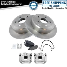 Rear Brake Pad & Rotor Kit Semi-Metallic For 2007-2013 Jeep Wrangler