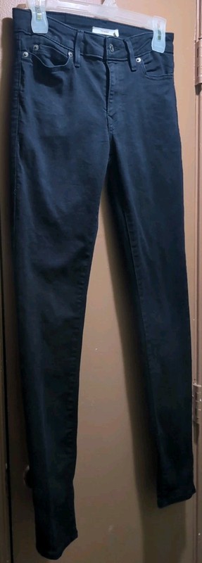 Levi's Strauss: 7 11 Skinny, Black, 5 Pocket, cotton Blend, jeans , Size 27