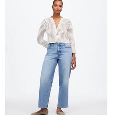 Madewell The Curvy Perfect Vintage Wide-Leg Crop Jean  Size 26