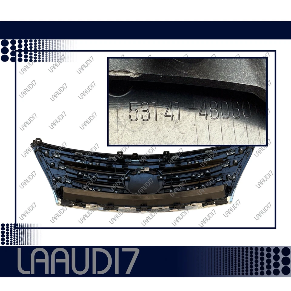 Parrilla de parachoques delantero Lexus LS600H LS600HL 2010-2012 con emblema OEM Foto 2 de 4
