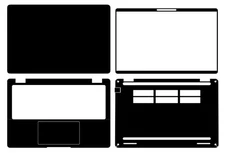 Carbon Vinyl Sticker Skin Cover for Dell Pro 14 Plus PB14250 P199G002 Laptop