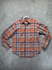 VTG Polo Ralph Lauren Mens Large Cotton Shirt Southwest Aztec Navajo Plaid