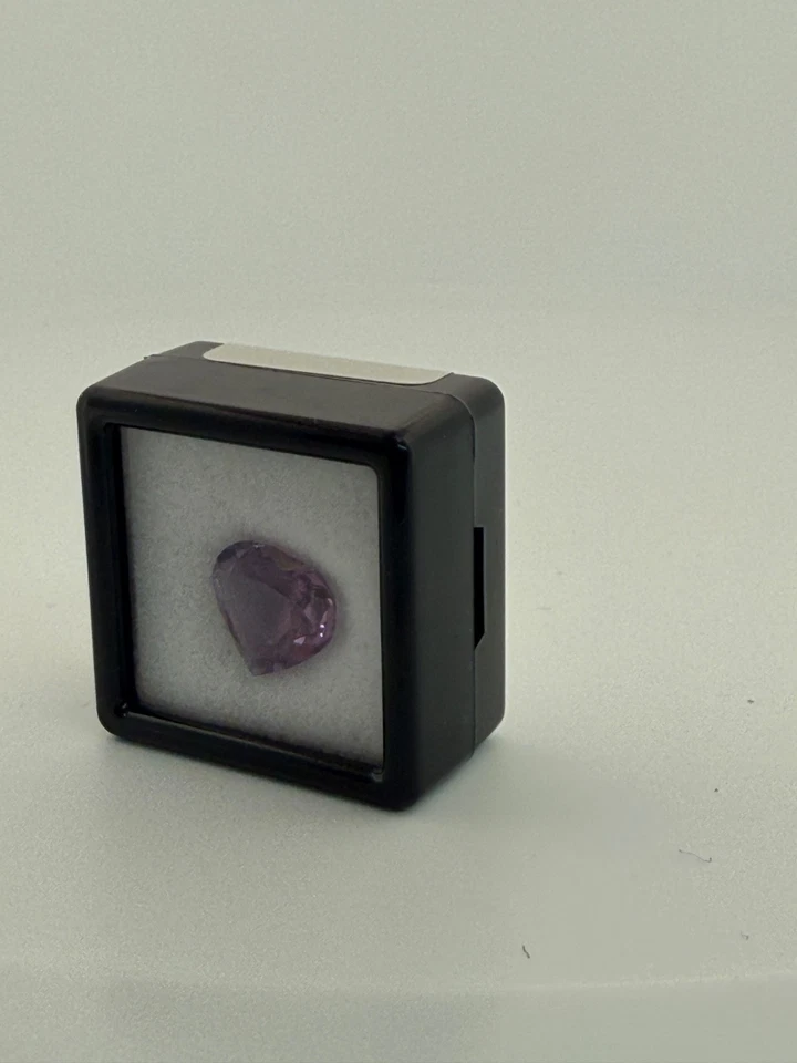 Améthyste Cœur Violet Naturel 3,65ct - Photo 3/4