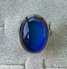 Vintage 1970  s Fancy Mood Ring 310 Small Plain Adjustable
