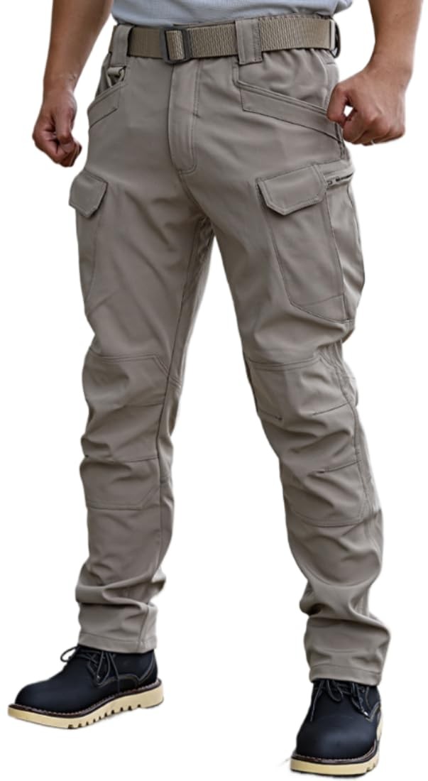 WINRKERY Men's Tactical Pants Work Pants Water Resistant Hiking Pants Military