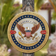 USA Patriotic Eagle Wooden Sign American Flag Home Decor Wall Art