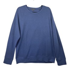 Banana Republic Waffle Knit Sweatshirt Mens Large Navy Blue Crewneck Pullover