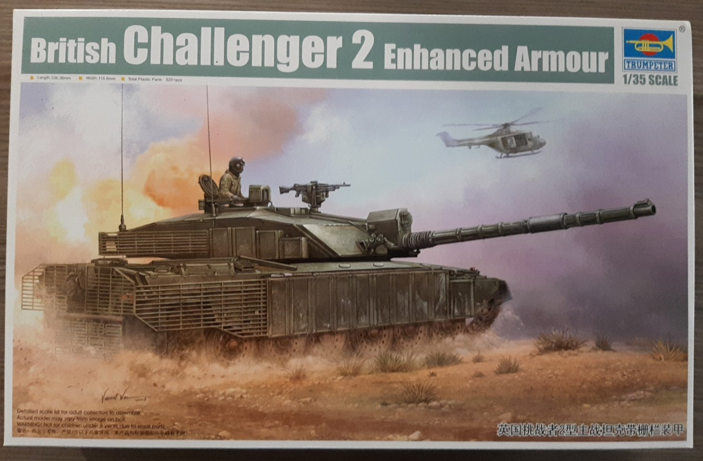 Challenger 2 Enhanced Armour Trumpeter maquette 1/35 pour diorama militaire moderne
