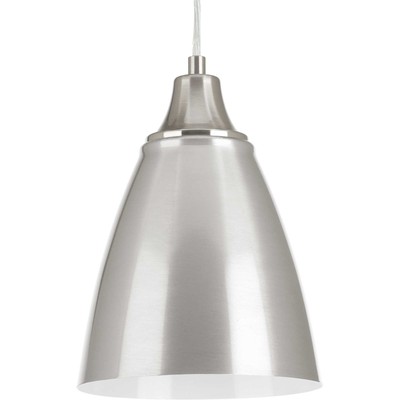 Progress Lighting P5175-LED Nickel Pure Single Light 7''W Led Mini Pendant
