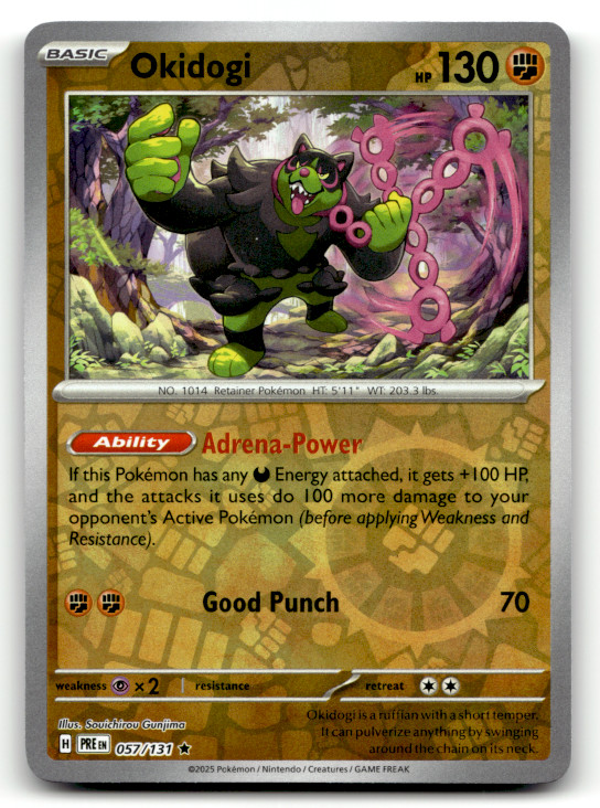 Okidogi 057/131 Reverse Holo Rare SV: Prismatic Evolutions LP