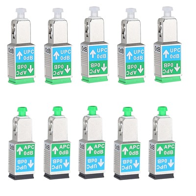 5PC SC/UPC Male to SC/APC Female & Green & Black 