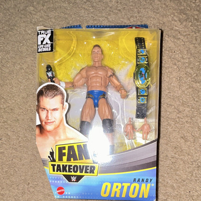 Mattel WWE Elite Collection Fan Takeover Randy Orton Figure w/ Belt & Mic