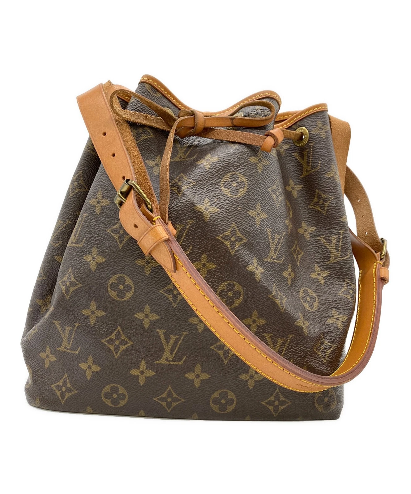Vuitton — Louis Vuitton Noe M40818 Coated Canvas Brown Bag #TFB1826