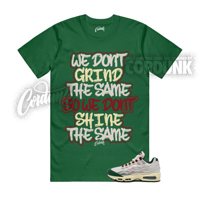 Air Max 95 Bubble Mexico Team Red Fir Alabaster Peony T Shirt Match DIFF