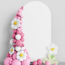 6.6FT White Wedding Arch Cover Spandex Backdrop for Parties  Ceremonies