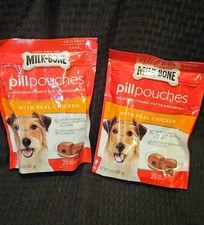 Milk-Bone Pill Pouches. 2 Pack Treats to Conceal Medication for Dogs -