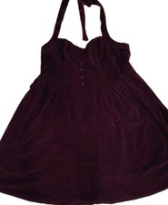 Cider VELVET HALTER DRESS CURVE & PLUS New W Tag Size 3X   (A9)