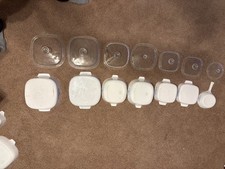 Vintage Corning Ware Blue Cornflower set Clean no chips 7 piece w/lids