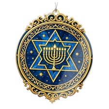 Christmas Hanukkah Ornament 2025   Hanukkah Holiday Ornament for Hannuka2