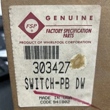 Whirlpool/FSP Part# 303427 Dishwasher Switch-PB (G5B)