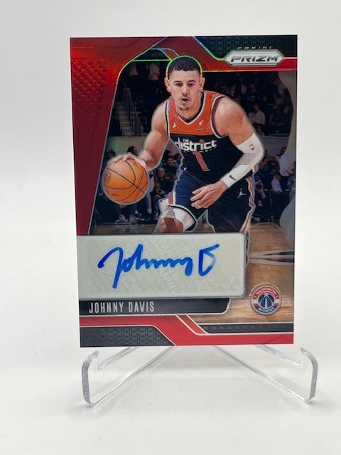 2024-25 PANINI PRIZM JOHNNY DAVIS AUTO RED PRIZM #D 88/99 SP