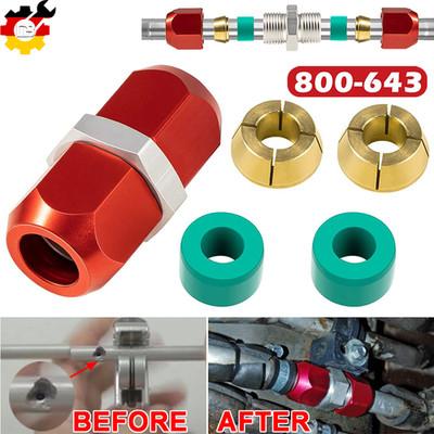 800-643 Line Splice Repair For 5/16'' Aluminum Lines Works for A/C, coolant Etc.