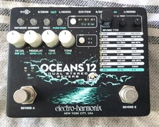 Electro-Harmonix EHX Oceans 12 Dual Stereo Reverb Guitar Effects Pedal FREE SHIP