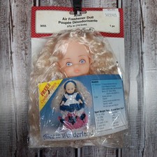 Fibre Craft Ariel Air Freshener Doll 3055 5 3/4" Long Wavy Blonde Hair Blue Eyes