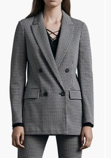 Rag Bone Andie Geo Double Breasted Blazer Womens 2