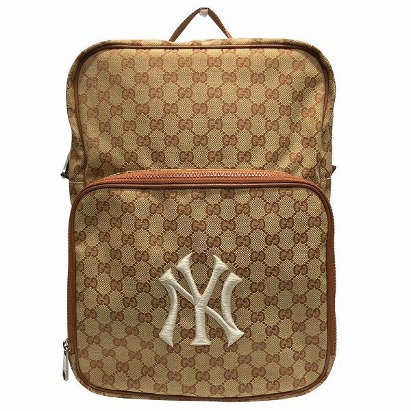 Beige & Brown Monogram Canvas Backpack Louis Vuitton Beige Shearling And Brown Monogram Coated  main image 3