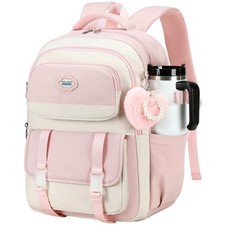 School Backpack for Teen Girls,Cute Student Bookbag Fits 15.6 Inch Laptop,Kid Ba