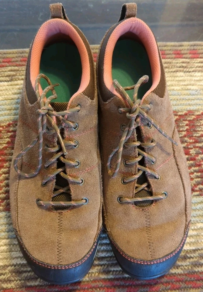 LL Bean Zapatilla Deportiva de Gamuza con Cordones Zapatos al Aire Libre para Mujer Talla 10 W Marrón Cómodo Foto 2 de 4