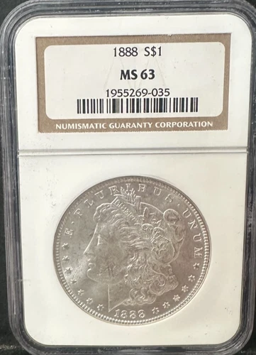 1888 Morgan Silver Dollar NGC MS63 S$1 Philadelphia Minted No Reserve