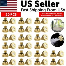 20x Brass Misting Nozzles 10/24 Thread 0.3mm Leak-Proof for Patio Cooling