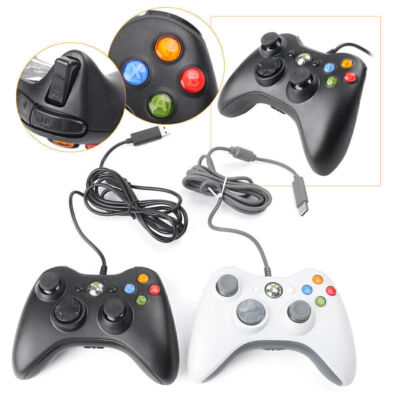 Fit PC Games Xbox 360 Wired Game Controller Microsoft Console