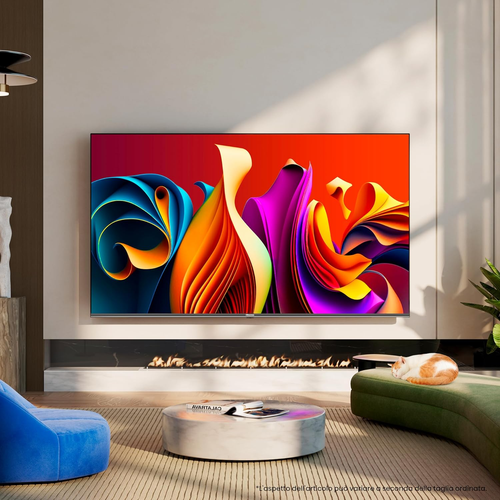 Hisense TV 43" QLED 4K 43A72NQ, Smart TV VIDAA U7, Dolby Vision, HDR 10+, Game M - Foto 9 di 12