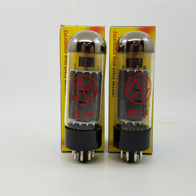 2 X EL34 JJ ELECTRONIC. MATCHED PAIR. KRYOGENES VERFAHREN. 2012 ́s RCH126