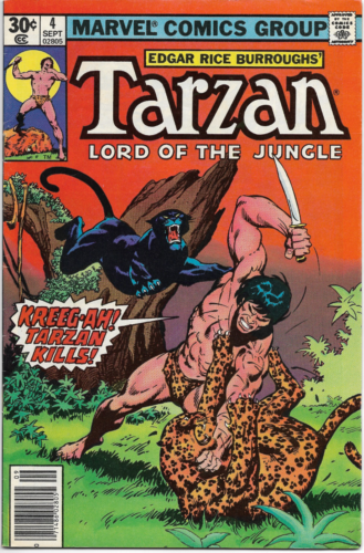 Tarzán Lord of the Jungle #4 "¡Una bestia otra vez!" Cómics de Marvel 1977 - Imagen 1 de 2