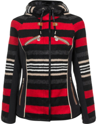 red fleece jacket womens