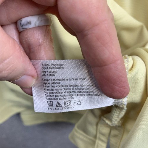 GREG NORMAN Play Dry Golf Polo Shirt Men's Size Extra Extra Large Yellow Classic - Picture 10 of 16