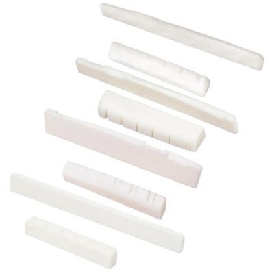 Miwayer 1 Pair 6-12 String Acoustic Classical Guitar Bone Bridge Nut and Saddle