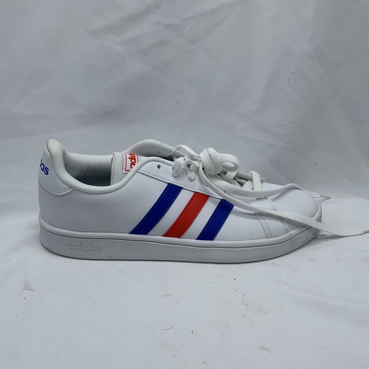 Adidas Grand Court Men's Sneakers White Blue Active Red Adidas Grand Court Men's Sneakers White Blue Active Red