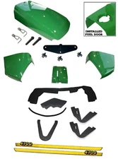 New Upper Hood/Fuel Door Kit/Cowl Set/CATCH/ Seal Kit fits John Deere 4700 
