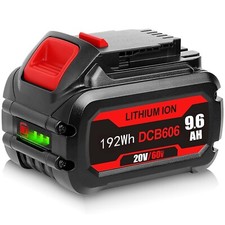 For DEWALT 20V/60V Max 9.6Ah FLEXVOLT Lithium-ion Battery DCB606 DCB609 DCB612