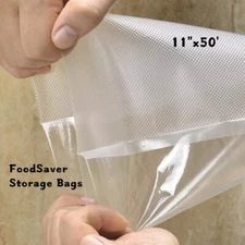 11"x50' 4Mil Heavy Duty Food Preservation Bags Vacuum Sealer Compatible Storage