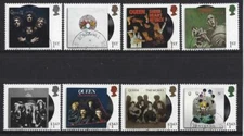 GREAT BRITAIN 2020 QUEEN LIVE (THE GROUP) SET OF 8 SINGLES FINE USED
