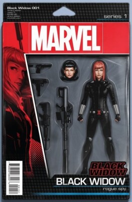 BLACK WIDOW ISSUE 1 - ACTION FIGURE VARIANT COVER - MARVEL COMICS 2016