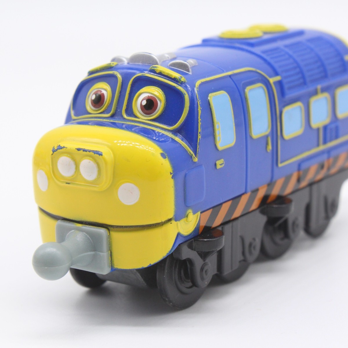 Chuggington BREWSTER Train Diecast Blue Yellow 2013 Snap In